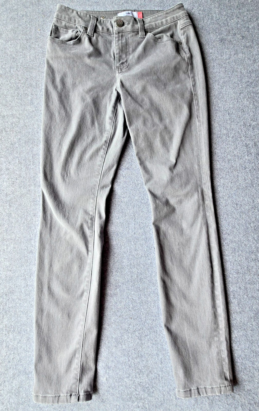 Cabi Women’s Jeans High Skinny Light Grey Stretch Size 4 (28"x30")
